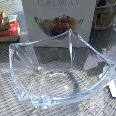 Galway Crystal 10 inch new bowl, box, D18