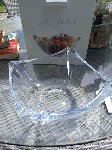 Galway Crystal 10 inch new bowl, box, D18