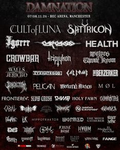 Damnation Festival Ticket Manchester Nov 7 - 8 2026