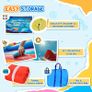 Kids Bouncy Castle Inflatable Trampoline Slide Pool Basket for Kids Age 3-10, 3 x 2.75 x 2.1m Image 6