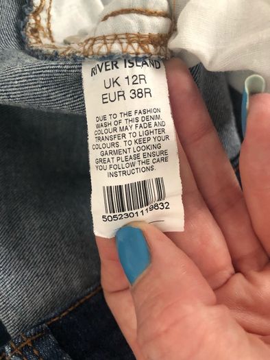 Navy River Island skinny jeans