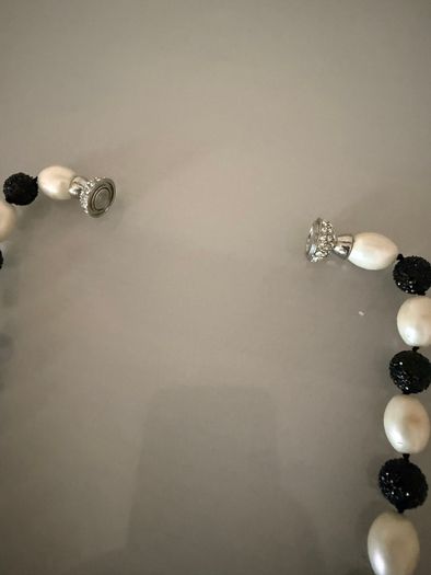 Ivory and black necklace