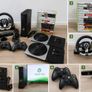 Xbox 360 Slim Bundle | Kinect | 2 Controllers | Racing Wheel | DJ Hero | 15 Games Image 2