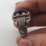 Antique Rings Lot 15 Mixed Brass, Stone & Glass Rings Image 2