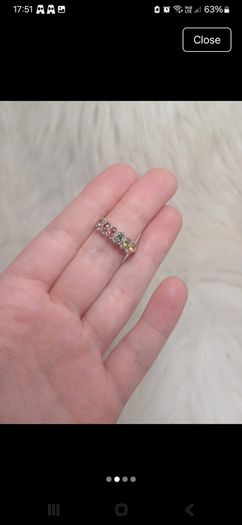 tourmaline ring silver s925 adjustable