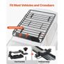 Roof Rack Basket, 51 x 36 x 4.1 in, Universal Rooftop Cargo Carrier with 1120 x 870 x 260 mm Cargo Bag, Net, Ratchet Straps, 200 lbs Max Load Capacity Image 3