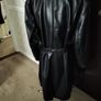 Faux Leather Trench Coat Image 3