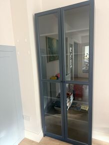 Ikea navy blue Billy book case