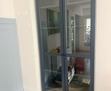 Ikea navy blue Billy book case