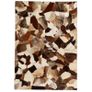 Rug Genuine Leather Patchwork 120x170 cm Random Brown/White Image 5