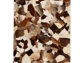 Rug Genuine Leather Patchwork 120x170 cm Random Brown/White