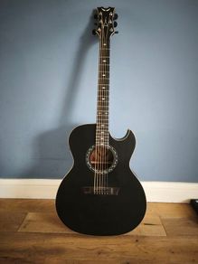 Dean Guitars Exhibition A/E BK Satin