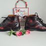 Dr Martens Emmeline 5 hole red arcadia rub off ankle boots UK6 EU39 US8 Image 7