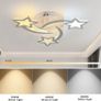Dimmable LED Ceiling Lights, 30W Modern Acrylic Ceiling Lamp, 3-Star Shape Chandelier Lighting Fixture with Remote Control for Children Room Living Room Bedroom Kitchen, Diameter 53cm Image 4