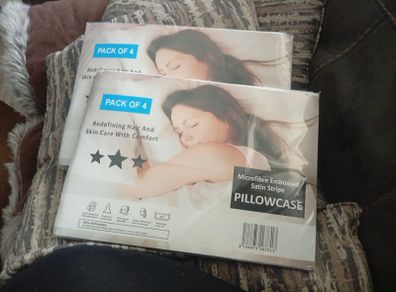 pillow cases 4  in a pack sets x 2