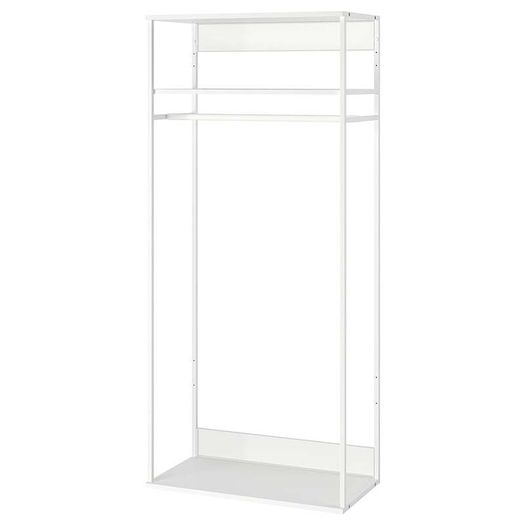 Platsa IKEA open wardrobe closet metal frame clothes storage