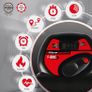 F-Bike, bicycle trainer, home trainer, foldable fitness bike, integrated training computer, hand pulse sensors, foldable, 8 resistance levels (FREE POSTAGE) Image 6