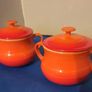 le creuset soup bowls/bean pots x2 Image 2