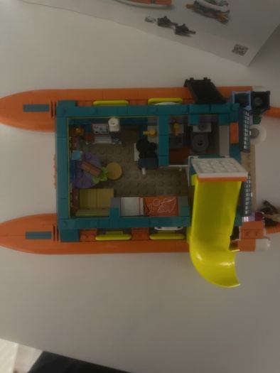 Lego Friends set 41734 sea recycling catamaran boat