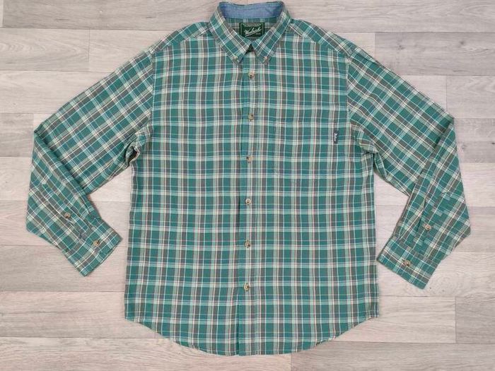 Woolrich Button Down Check Shirt Mens Medium