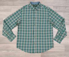 Woolrich Button Down Check Shirt Mens Medium