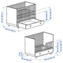 IKEA Myllra Cot with Drawer 70x140 Image 2