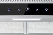 60cm Cooker Hood, 3 Speed Extractor Fan with Touch Control, LED Light, Carbon Filter, Wall or Under Cabinet Mounted Kitchen Extractor Hood, Recirculation &amp; Duct Modes