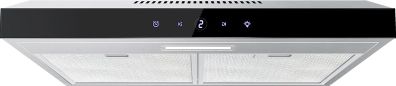 60cm Cooker Hood, 3 Speed Extractor Fan with Touch Control, LED Light, Carbon Filter, Wall or Under Cabinet Mounted Kitchen Extractor Hood, Recirculation & Duct Modes