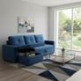 Blue Corner Sofa Bed Storage,215cm Image 2