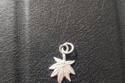 925 silver hemp leaf pendant