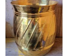 Large Brass Planter Bucket KAS809