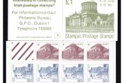 1983 Ireland Four Courts Definitive Stamps Booklet Mint Never Hinged (MNH). Hibernian HB23