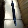 Leather Belt Vintage With Embossed Velvet Overlay Black Image 2