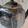 Vintage hexagon gold and black teapot Image 7