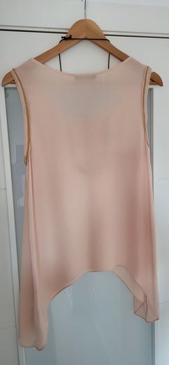 OASIS blush symmetrial layered top Sz 14