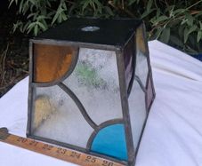 1920's Stained Glass Lamp/Porch Shade