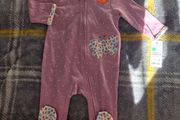 3m, With Tags Carter's 2 Way Zip Butterfly Sleepsuit