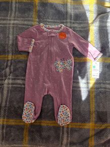 3m, With Tags Carter's 2 Way Zip Butterfly Sleepsuit