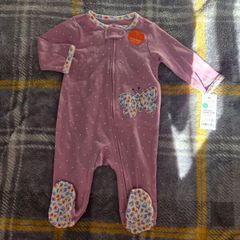 3m, With Tags Carter's 2 Way Zip Butterfly Sleepsuit