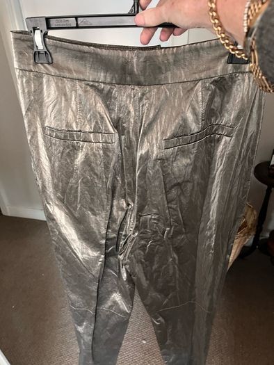 Metallic trousers