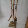 companion brass set for fireplace Image 2