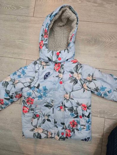 Joules flower girl's padded 2 in 1 jacket and vest