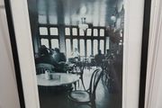 Large Framed Black &amp; White Print