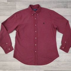 Polo Ralph Lauren Button Down Check Shirt Mens Large