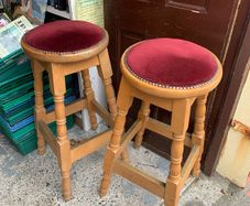 Two Sturdy Bar Stools