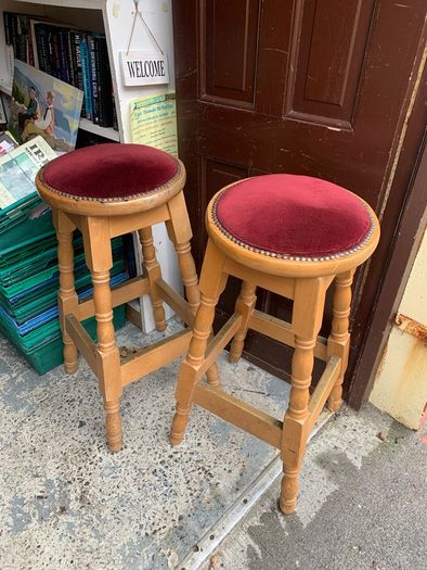 Two Sturdy Bar Stools