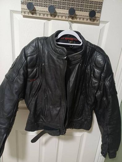 Leather Biker Jacket - Vintage Apache