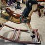 Handmade Handcrafted Wooden Painted Rocking Horse Image 3