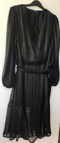 Black lurex dress size 10 New
