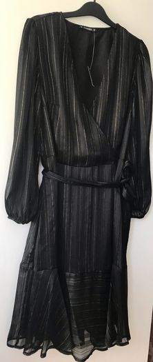 Black lurex dress size 10 New